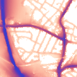 Daytime road noise heatmap for WS2 9AS