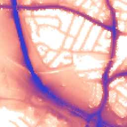 Daytime road noise heatmap for WS2 9BB