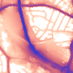 Daytime road noise heatmap for WS2 9BD