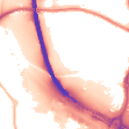 Night-time road noise heatmap for WS2 9BD