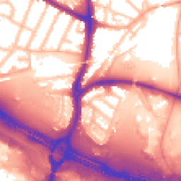 Daytime road noise heatmap for WS2 9BZ