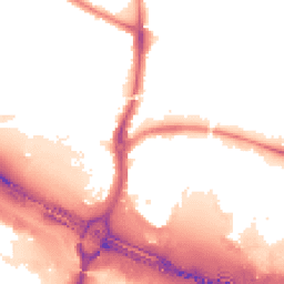 Night-time road noise heatmap for WS2 9BZ