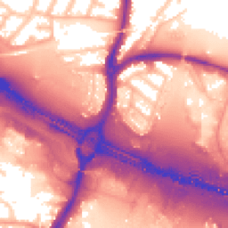 Daytime road noise heatmap for WS2 9DT