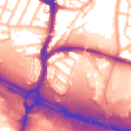 Daytime road noise heatmap for WS2 9DW