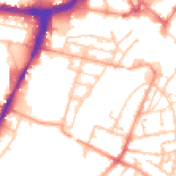 Daytime road noise heatmap for WS2 9DY