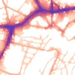 Daytime road noise heatmap for WS2 9EH