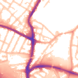 Daytime road noise heatmap for WS2 9HT