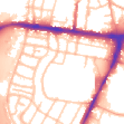 Daytime road noise heatmap for WS2 9PZ