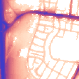 Daytime road noise heatmap for WS2 9UT