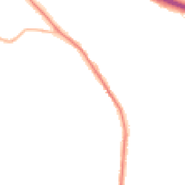 Night-time road noise heatmap for WS6 6BH