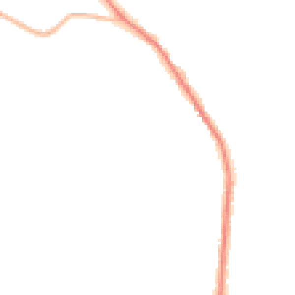 Night-time road noise heatmap for WS6 6BL