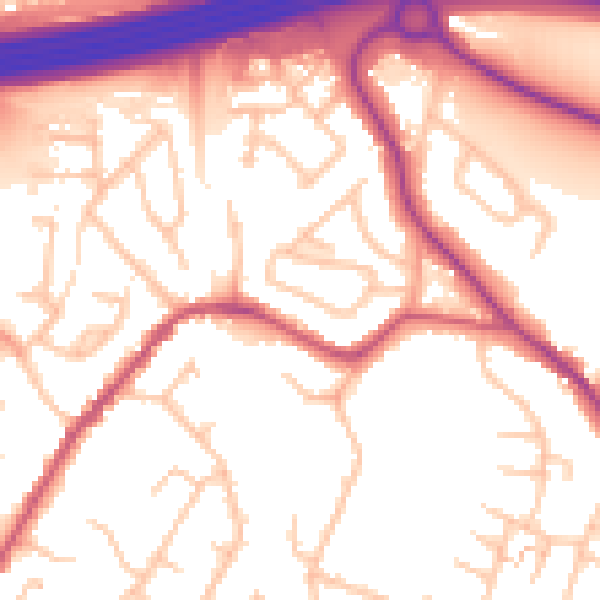 Daytime road noise heatmap for WS6 6LF