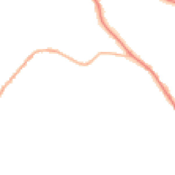 Night-time road noise heatmap for WS6 6LL