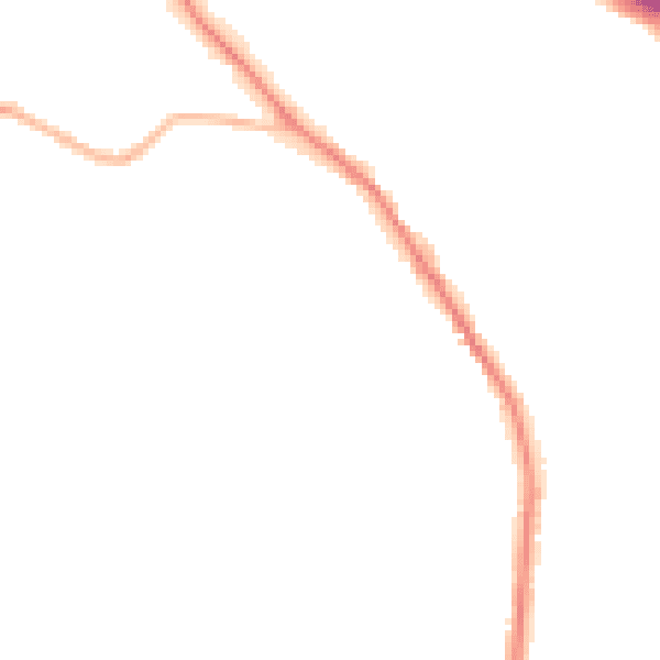 Night-time road noise heatmap for WS6 6ND
