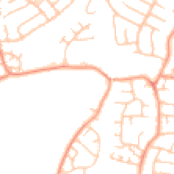 Daytime road noise heatmap for WS6 7FG
