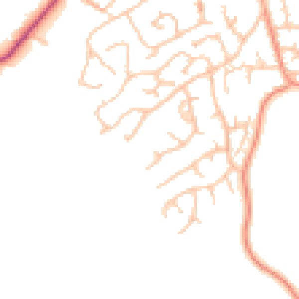 Daytime road noise heatmap for WS6 7LT