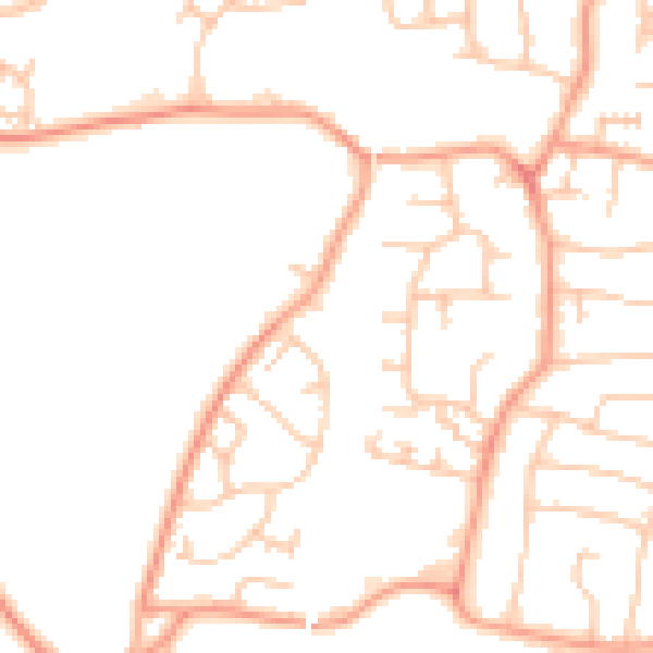 Daytime road noise heatmap for WS6 7NP