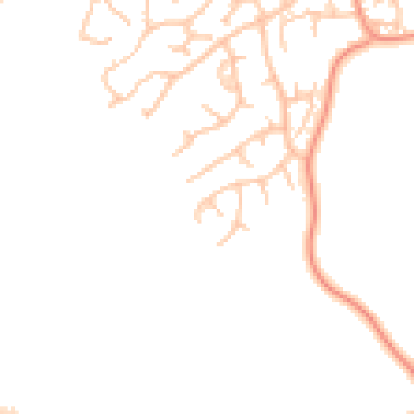 Daytime road noise heatmap for WS6 7PH