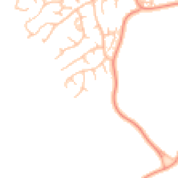 Daytime road noise heatmap for WS6 7PJ