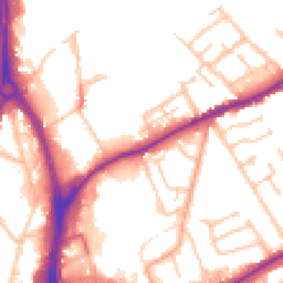 Daytime road noise heatmap for WV10 0AD