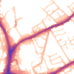 Daytime road noise heatmap for WV10 0AE