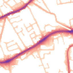 Daytime road noise heatmap for WV10 0AJ