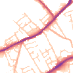 Daytime road noise heatmap for WV10 0AL