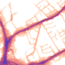 Daytime road noise heatmap for WV10 0AP