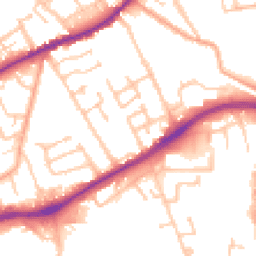 Daytime road noise heatmap for WV10 0AT