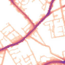 Daytime road noise heatmap for WV10 0BH