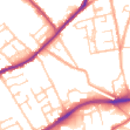 Daytime road noise heatmap for WV10 0BN