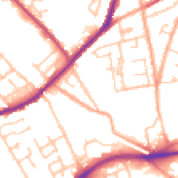 Daytime road noise heatmap for WV10 0BT