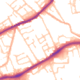 Daytime road noise heatmap for WV10 0BY