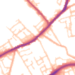 Daytime road noise heatmap for WV10 0BZ