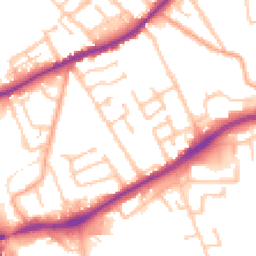 Daytime road noise heatmap for WV10 0DH