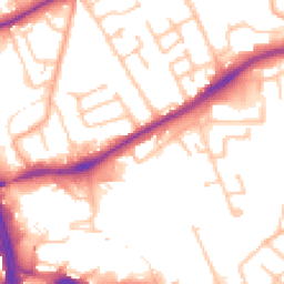 Daytime road noise heatmap for WV10 0EA