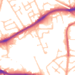 Daytime road noise heatmap for WV10 0EP