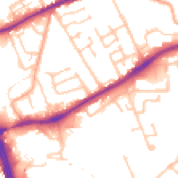 Daytime road noise heatmap for WV10 0EQ