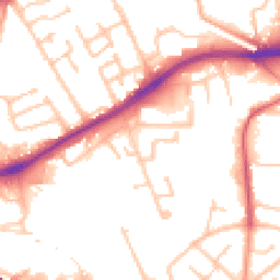 Daytime road noise heatmap for WV10 0ER