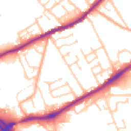 Daytime road noise heatmap for WV10 0LQ