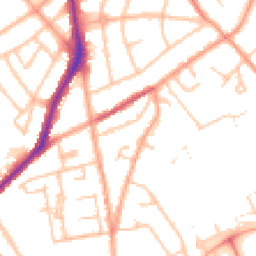 Daytime road noise heatmap for WV10 0NE