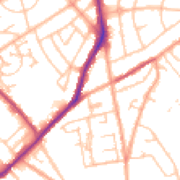 Daytime road noise heatmap for WV10 0NG