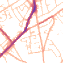 Daytime road noise heatmap for WV10 0NH