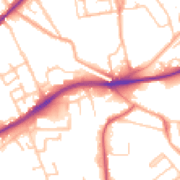 Daytime road noise heatmap for WV10 0QB