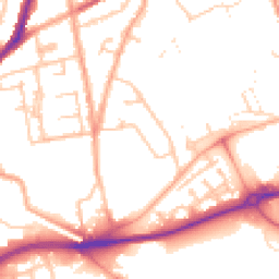 Daytime road noise heatmap for WV10 0QJ