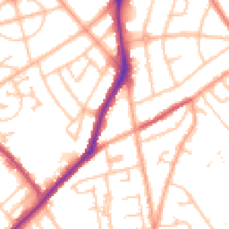 Daytime road noise heatmap for WV10 0RG