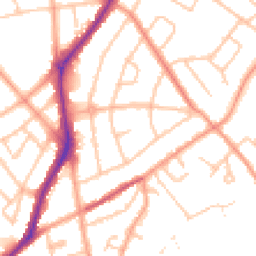 Daytime road noise heatmap for WV10 0SP