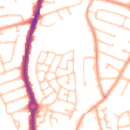 Daytime road noise heatmap for WV10 6GG