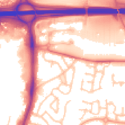 Daytime road noise heatmap for WV10 6PR