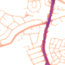 Daytime road noise heatmap for WV10 6TP